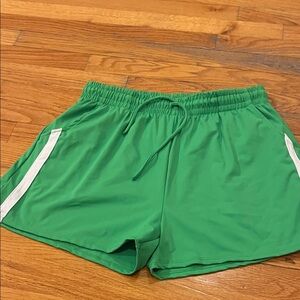 Green Women's Athletic Shorts